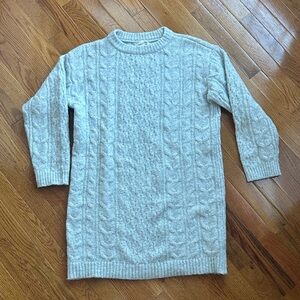 Universal Thread Light Gray Knit Sweater Dress